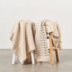 Studio Variously Chalk Merino Throw Blanket