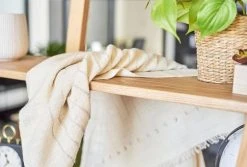 Studio Variously Chalk Merino Throw Blanket