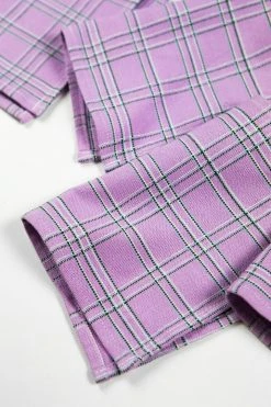 Archive New York Chiapas Plaid Cocktail Napkin Set Kitchen + Dining