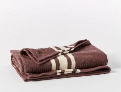 Coyuchi Cirrus Throw Blanket - Elderberry