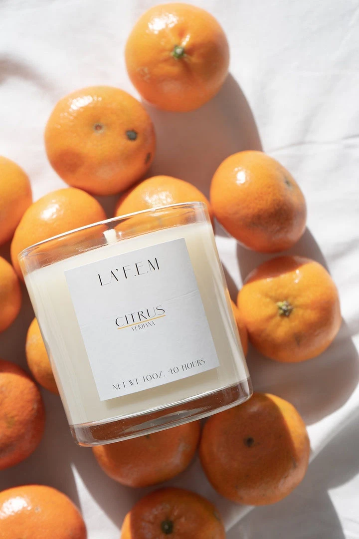 La' F.E.M. Citrus Candle Candles 3 La' F.E.M. Citrus Candle Candles