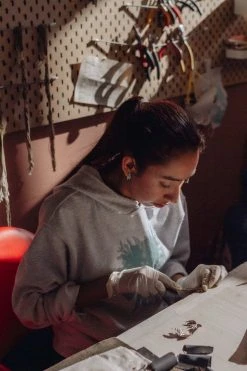 CÂPÂ Jewelry Clavellino Recycled Petal Earrings