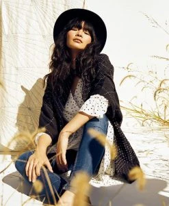 Anchal Cocoon Jacket - Charcoal