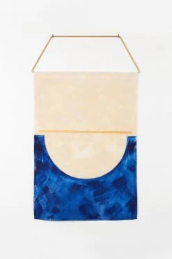 Conejo & Co Puente Wall Hanging - Oyster + Indigo