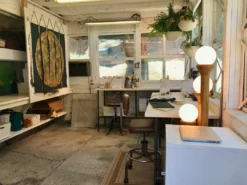 Conejo & Co Zorro Wall Hanging - Blush, White And Beige Handcrafted