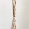 Ceremonia Conus Shell Beaded Tassel - Brown Best Sellers 1 Ceremonia Conus Shell Beaded Tassel - Brown Best Sellers
