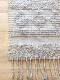 Amante Marketplace Cotton Shaggy Natural Rug