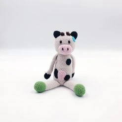 Pebble Baby Gifts Cow Rattle