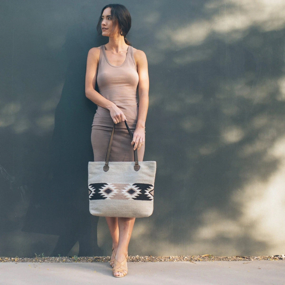 MZ Fair Trade Accessories Coyote Wool Tote Bag 9 MZ Fair Trade Accessories Coyote Wool Tote Bag