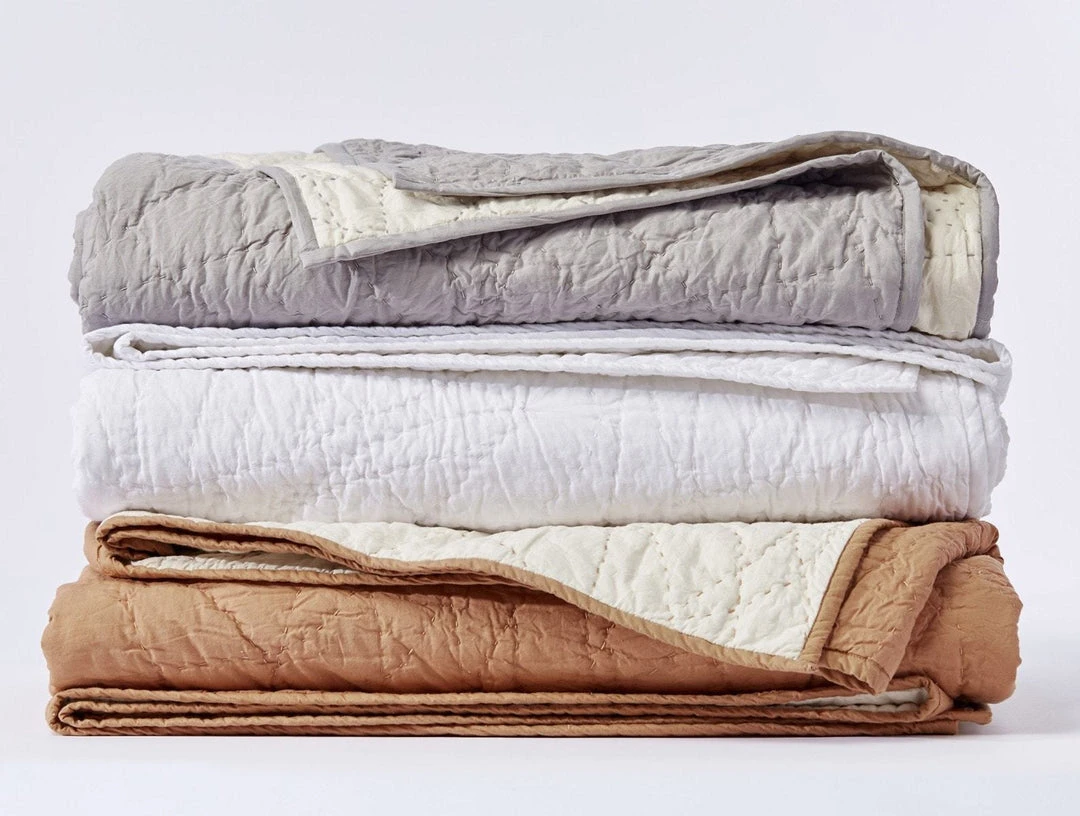 Coyuchi Best Sellers Manzanita Quilt And Shams - Ginger 5 Coyuchi Best Sellers Manzanita Quilt And Shams - Ginger
