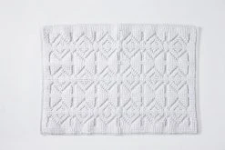 Coyuchi Mosaic Canyon Bath Rug - Alpine / Fog