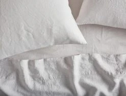 Coyuchi Relaxed Linen Sheet Set - Alpine White Home Goods
