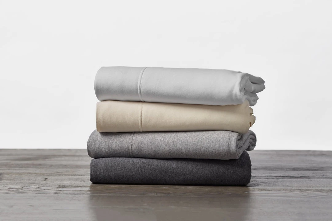 Coyuchi Jersey Envelope Pillowcase Set - Gray Heather 6 Coyuchi Jersey Envelope Pillowcase Set - Gray Heather