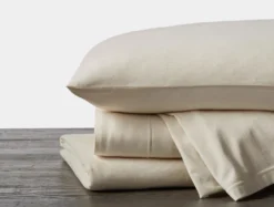 Coyuchi Fair Trade Jersey Envelope Pillowcase Set - Undyed