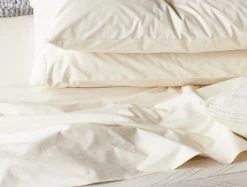 Coyuchi Home Goods Percale Pillowcase Set - Undyed