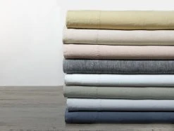 Coyuchi Home Goods Relaxed Linen Sheet Set - Natural Chambray 14 Coyuchi Home Goods Relaxed Linen Sheet Set - Natural Chambray
