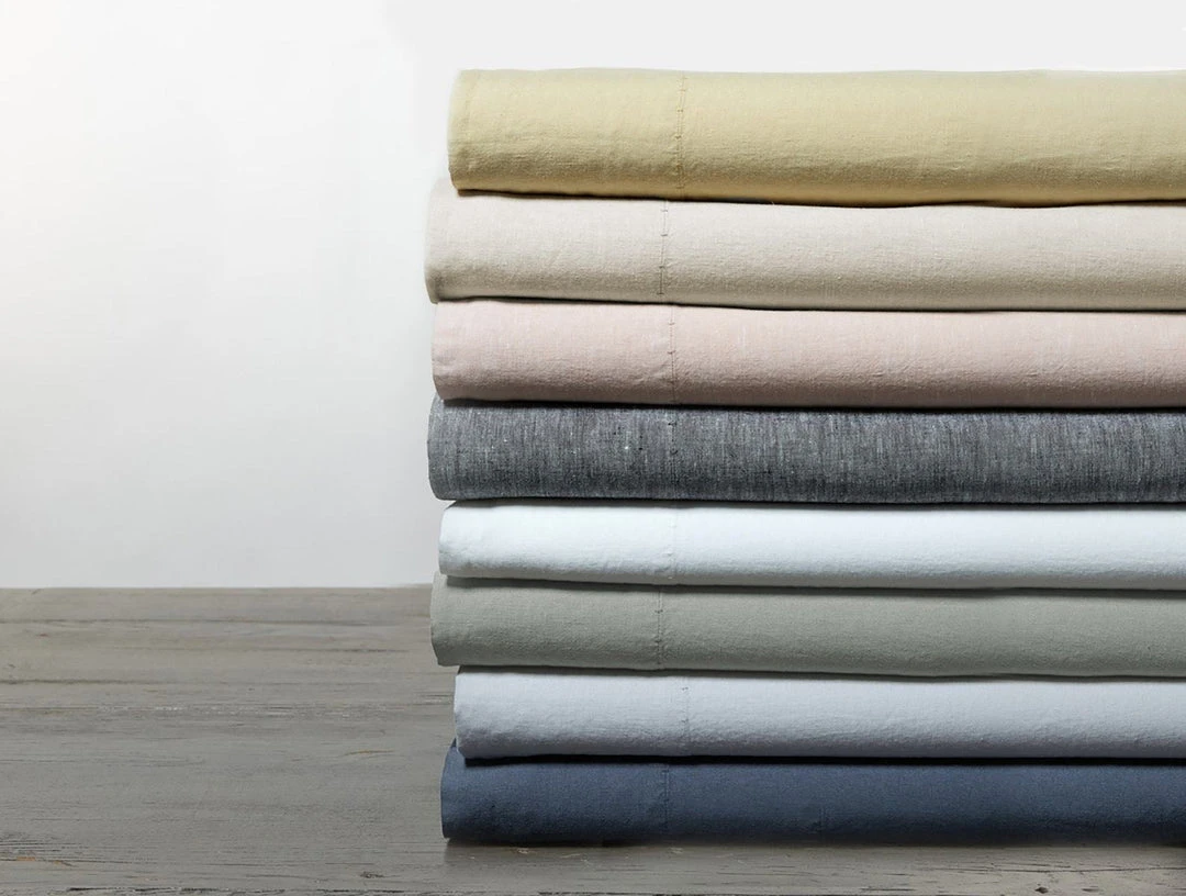 Coyuchi Home Goods Relaxed Linen Sheet Set - Natural Chambray 8 Coyuchi Home Goods Relaxed Linen Sheet Set - Natural Chambray