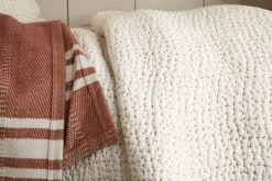 Coyuchi Home Goods Pebbled Handstitched Euro Sham - Undyed