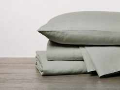 Coyuchi Home Goods Relaxed Linen Pillowcase Set - Laurel