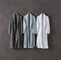 Coyuchi Cloud Loom Unisex Robe - Alpine White Home Goods