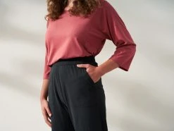 Coyuchi Solstice Wide Leg Crop Pants - Deep Graphite Best Sellers