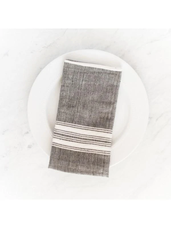 Creative Women Aden Napkin - Gray + Natural 4 Creative Women Aden Napkin - Gray + Natural