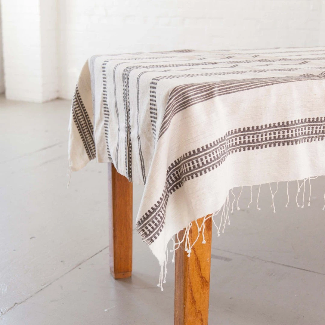Creative Women Aden Tablecloth - Gray 3 Creative Women Aden Tablecloth - Gray