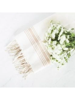 Creative Women Cabin Hatch Hand Towel - Beige