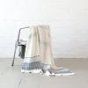 Creative Women Home Goods Camden Lightweight Blanket - Azure + Navy 2 Creative Women Home Goods Camden Lightweight Blanket - Azure + Navy