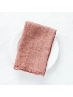 Creative Women Stone Washed Linen Napkin - Ash Rose Best Sellers