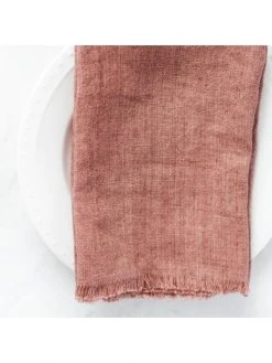 Creative Women Stone Washed Linen Napkin - Ash Rose Best Sellers