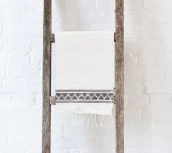 Creative Women Home Goods Tibeb Hand Towel - Natural + Gray