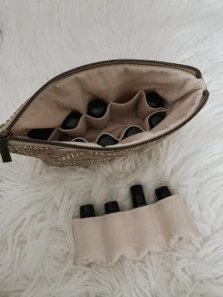 Carry Courage Creator Cork Essential Oils Bag - Cream