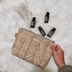 Carry Courage Creator Cork Essential Oils Bag - Cream