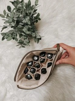 Carry Courage Accessories Creator Cork Essential Oils Bag - Silver