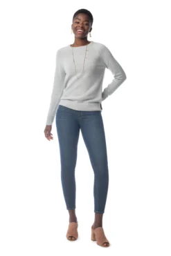 Synergy Organic Clothing Crew Sweater - Heather Gray Sale