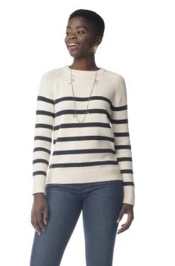 Synergy Organic Clothing Crew Sweater - Stripe