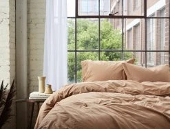 Coyuchi Crinkled Percale Sheet Set Home Goods