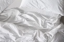 Coyuchi Crinkled Percale Sheet Set Home Goods