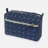 Anchal Cross Stitch Toiletry Bag - Navy 1 Anchal Cross Stitch Toiletry Bag - Navy