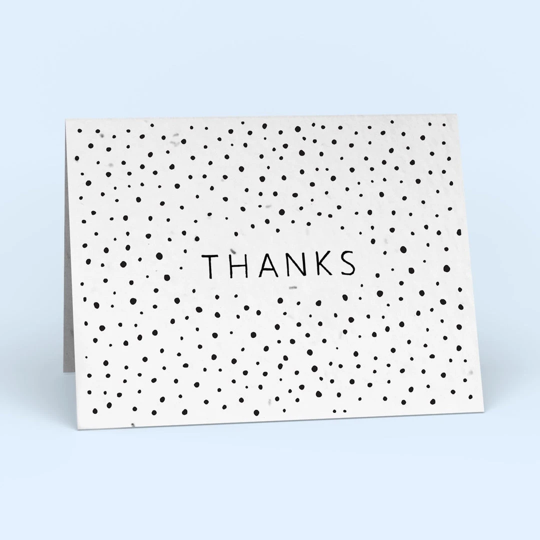 Cute Root Thanks Dots Plantable Cards - 10 Pack 10 Cute Root Thanks Dots Plantable Cards - 10 Pack