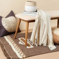 Studio Variously Damru Wool Rug Handcrafted