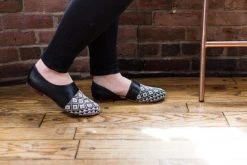 Darzah Black Tatreez Flat D'orsay