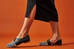 Darzah Black Tatreez Flat D'orsay