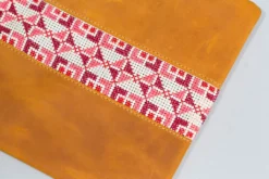 Darzah Camel Tatreez Crossbody Bag Fair Trade