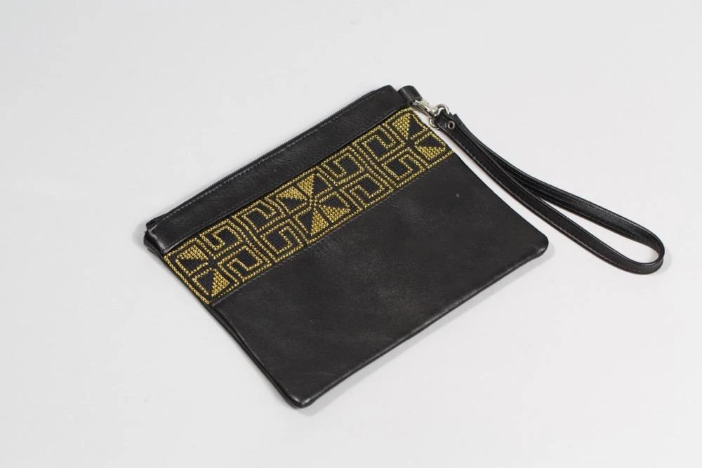 Darzah Special Occasion Egypt Tatreez Clutch - Gold 3 Darzah Special Occasion Egypt Tatreez Clutch - Gold