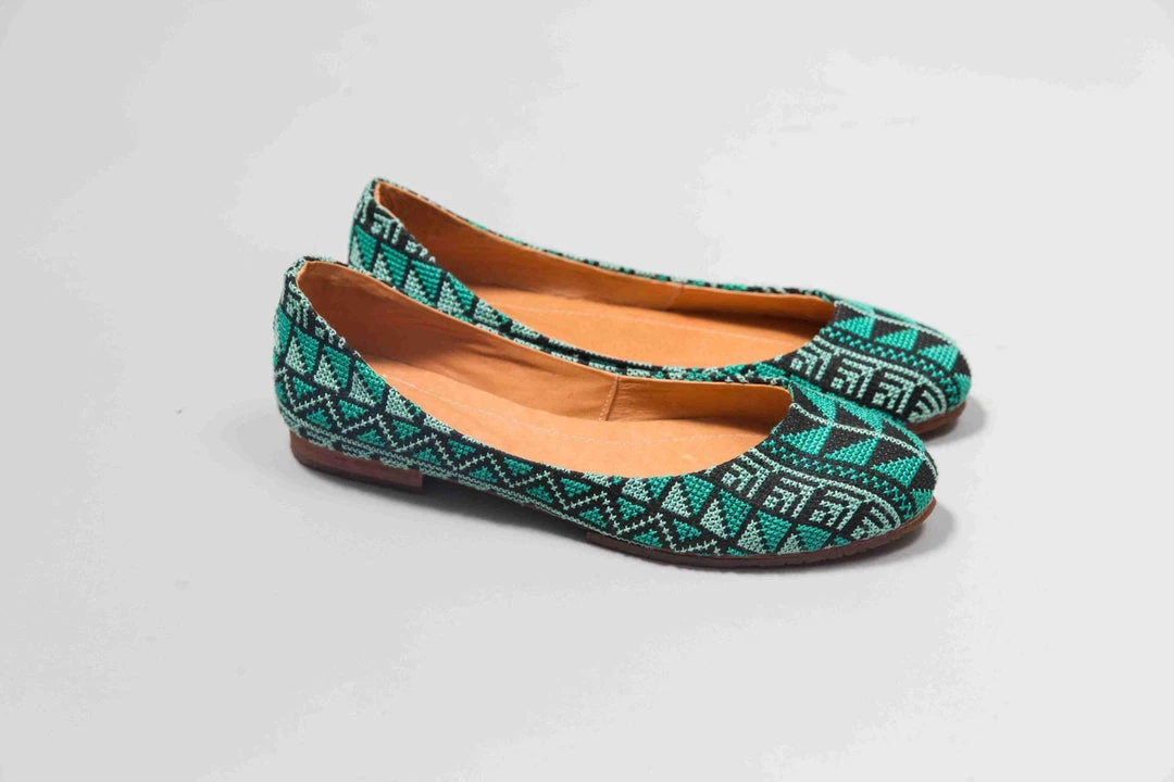 Darzah Tatreez Flats - Teal 3 Darzah Tatreez Flats - Teal