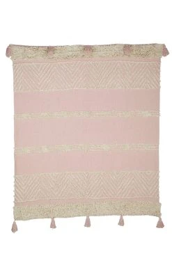 Casa Amarosa Desert Rose Tufted Throw Blanket