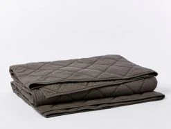 Coyuchi Home Goods Diamond Stitched Comforter - Shadow
