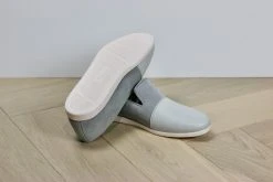 Dooeys Shoes Blue Gray Apple Leather House Loafer